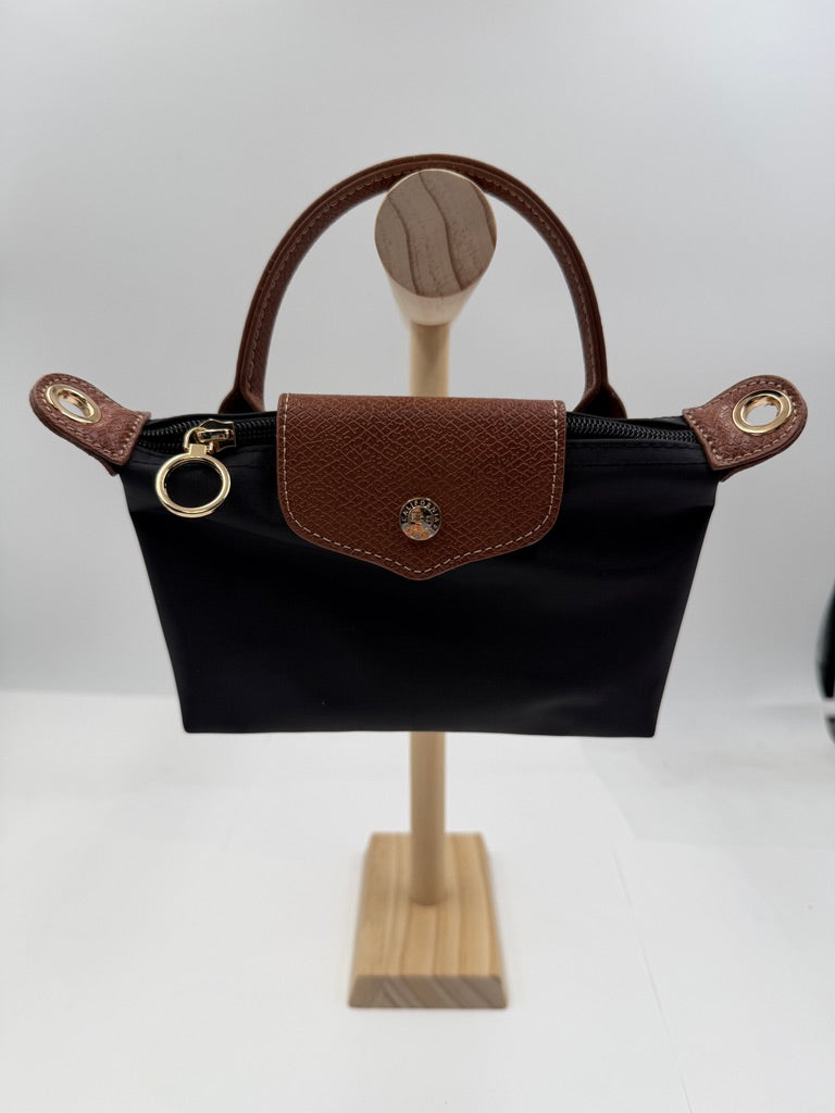 Black Mini Top-Handle Bag – Sam Moon Trading