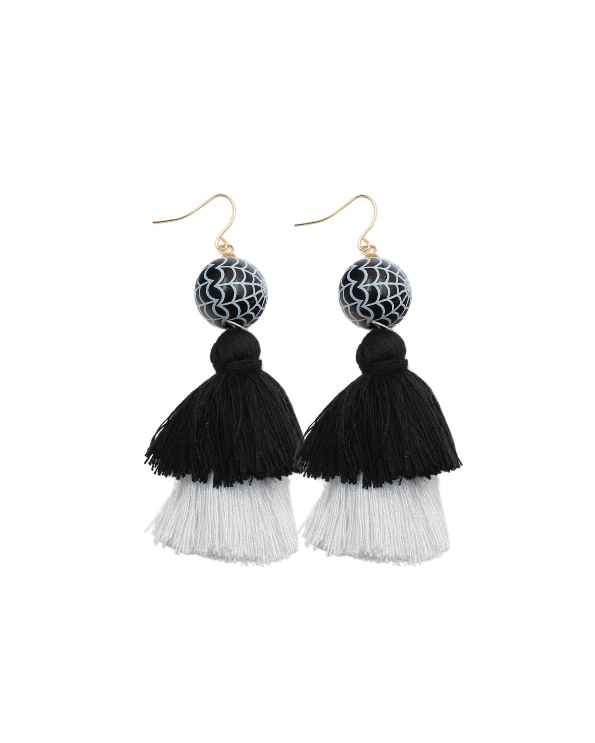 Spider Web Tassel Earrings