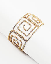 Load image into Gallery viewer, Squared Pattern Metal Wire Cuff Bracelet
