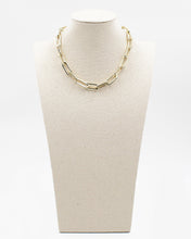 Load image into Gallery viewer, Square Link Rhodium Necklace
