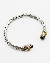 Load image into Gallery viewer, Braided Cuff Bracelet with Jewel Tip
