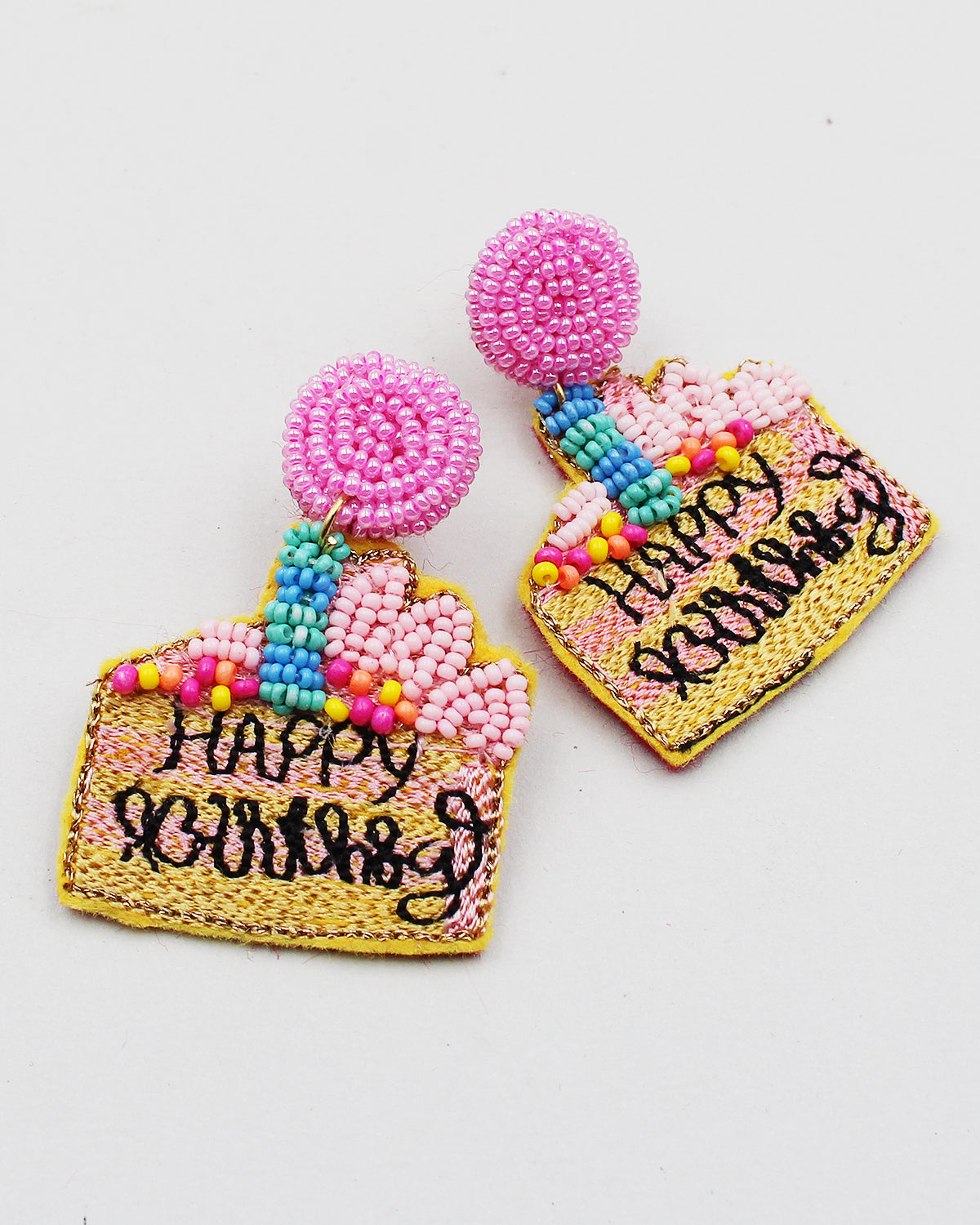 Birthday Cake Bead Seed Earrings Birthday Cake Bead Seed Earrings