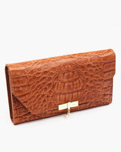Load image into Gallery viewer, Croc Textured Leather Wallet
