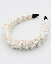 Load image into Gallery viewer, Jeweled Tweed Fashion Headband
