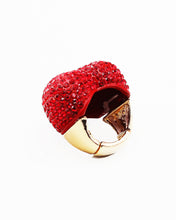 Load image into Gallery viewer, Rhinestone Heart Stretch Ring
