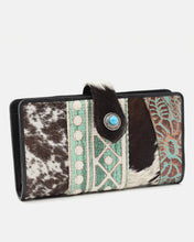 Load image into Gallery viewer, Leather &amp; Cow Hide Wallet
