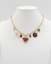 Load image into Gallery viewer, Floral Heart Necklace
