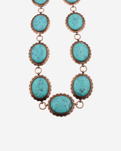 Load image into Gallery viewer, Rustic Chain Belt with Turquoise
