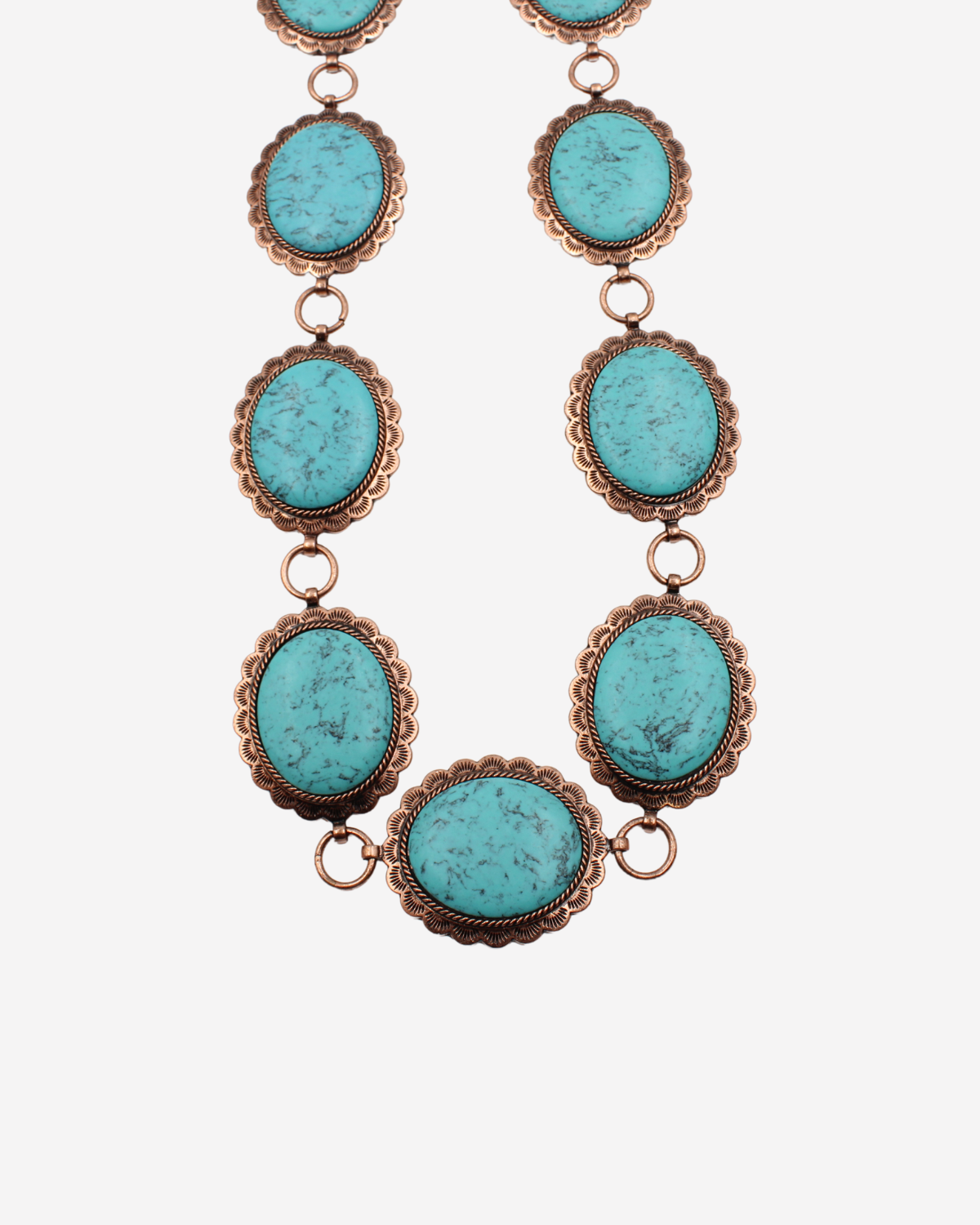 Rustic Chain Belt with Turquoise – Sam Moon Trading