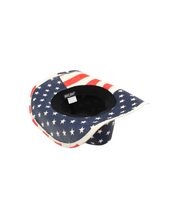 Load image into Gallery viewer, American Flag Cowboy Hat with Stars
