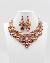 Load image into Gallery viewer, Rose Gold Rhinestone Set
