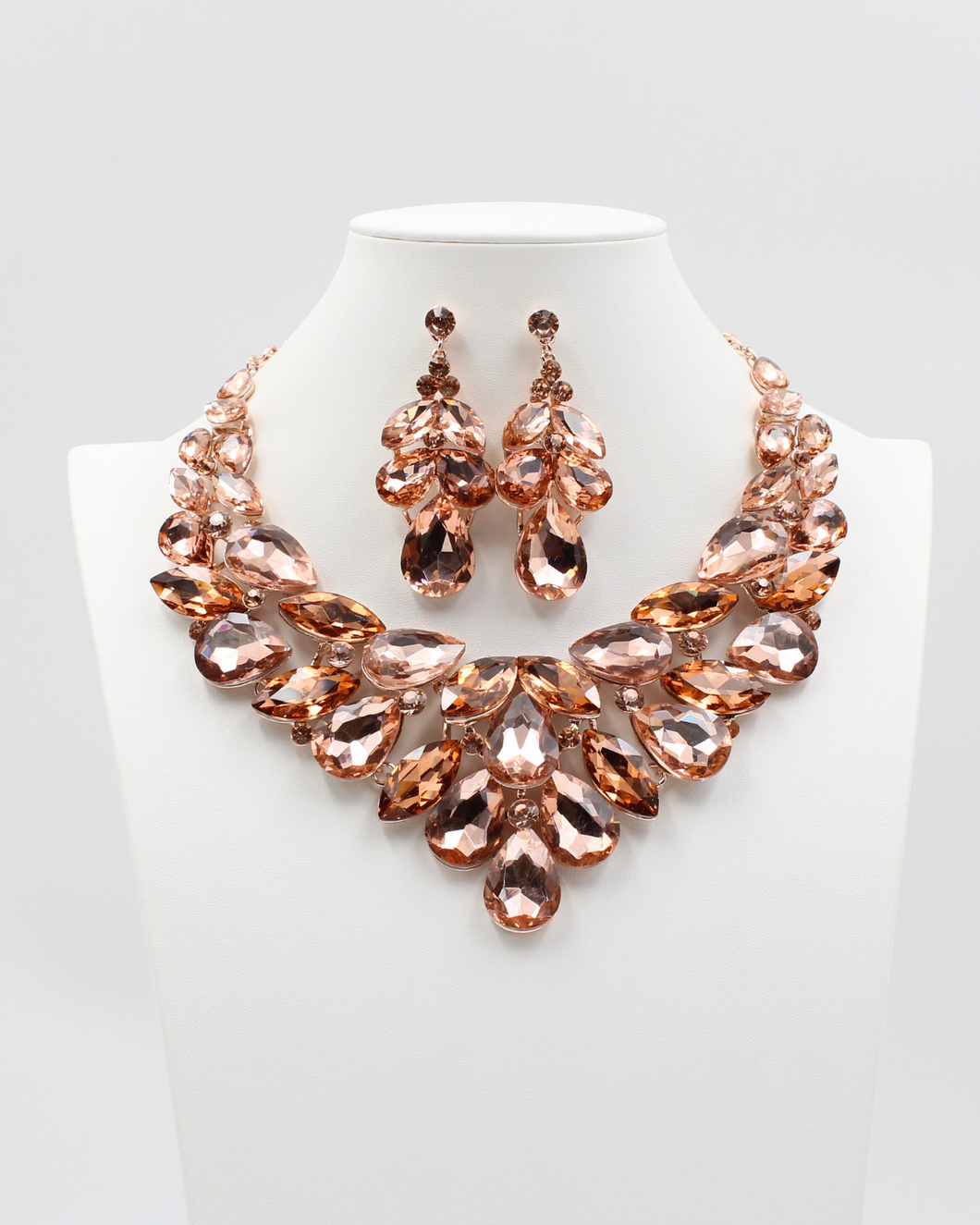 Rose Gold Rhinestone Set