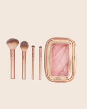 Load image into Gallery viewer, Rose Makeup Brush Set &amp; Pouch
