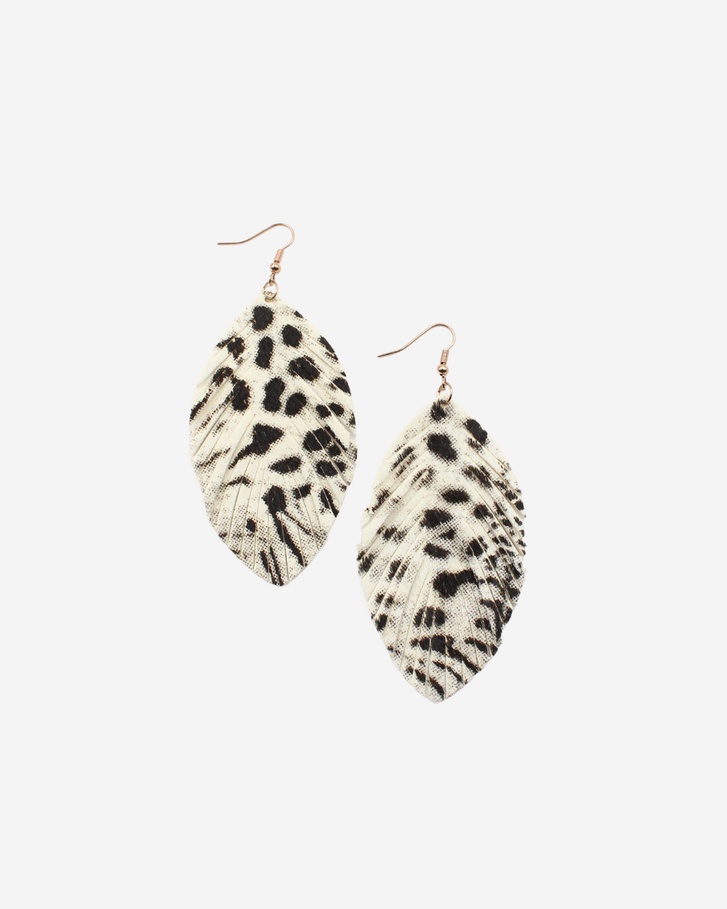 Animal Print Leather Earrings