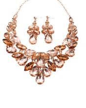 Load image into Gallery viewer, Rose Gold Rhinestone Set
