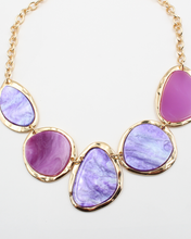 Load image into Gallery viewer, Purple Galaxy Necklace Set
