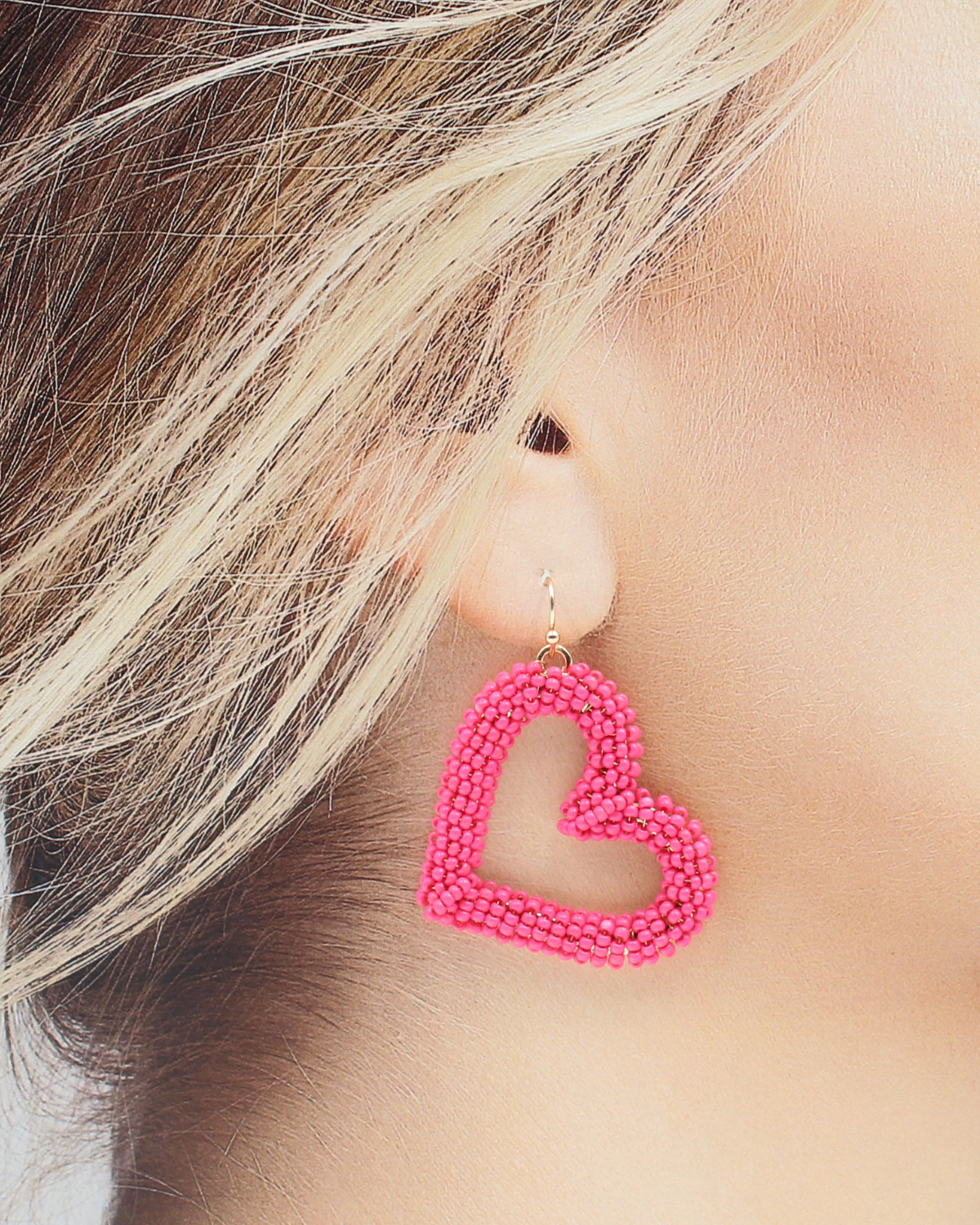 【関税込み】Pink Heart Earrings - Shourouk - Strass - Pink Enchanted Heart Pink Earrings – Sam Moon Trading