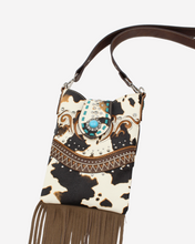 Load image into Gallery viewer, Brown Cowprint Shoulder Bag
