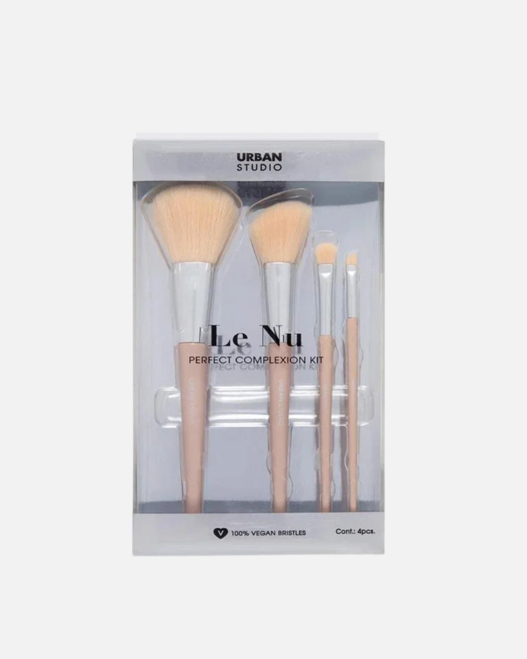 Beige Cosmetic Makeup Brushes (Set of 4)