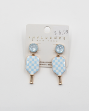 Load image into Gallery viewer, Light Blue Pickleball Earrings

