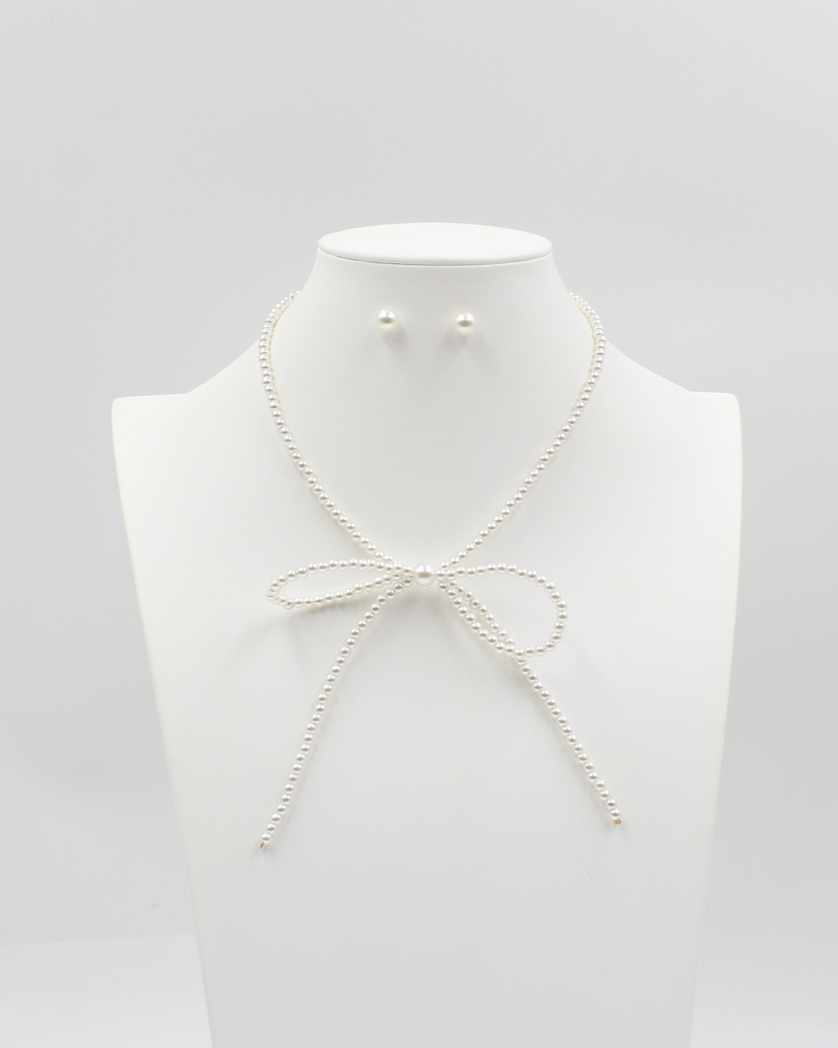 Pearl Bow Necklace Set – Sam Moon Trading