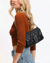 Load image into Gallery viewer, Soft Vegan Leather Shoulder Bag with Golden Chain
