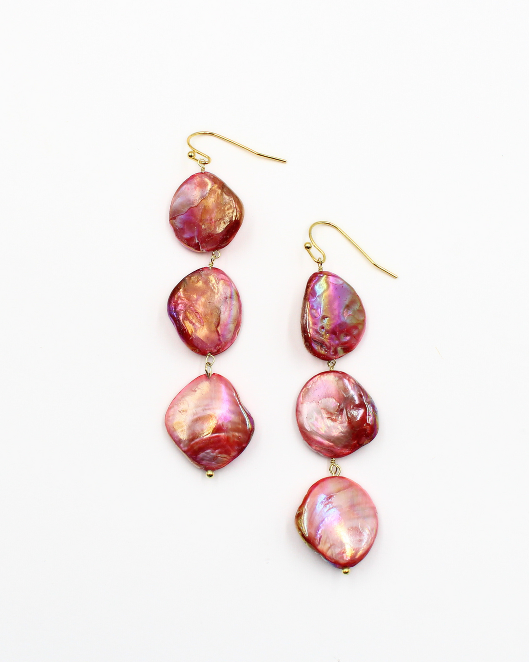 Ruby Galaxy Earrings