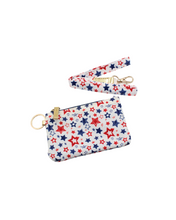 Load image into Gallery viewer, Red, White, Blue Star Pouch
