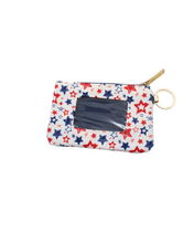 Load image into Gallery viewer, Red, White, Blue Star Pouch
