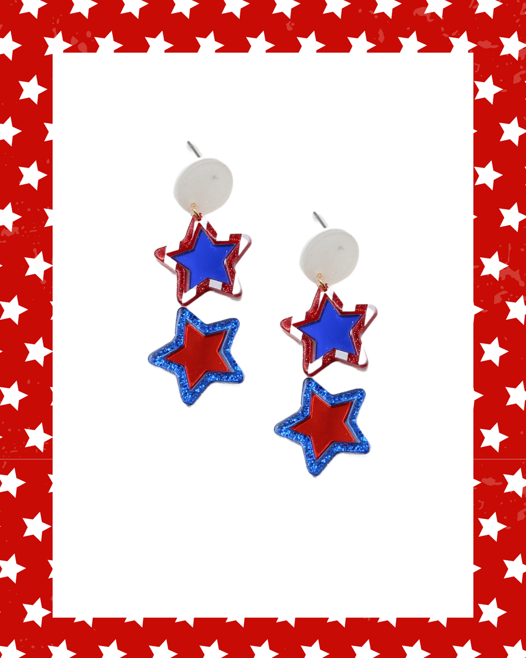 Patriotic Stars Earrings