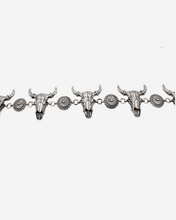 Load image into Gallery viewer, Longhorn Metal Chain Belt
