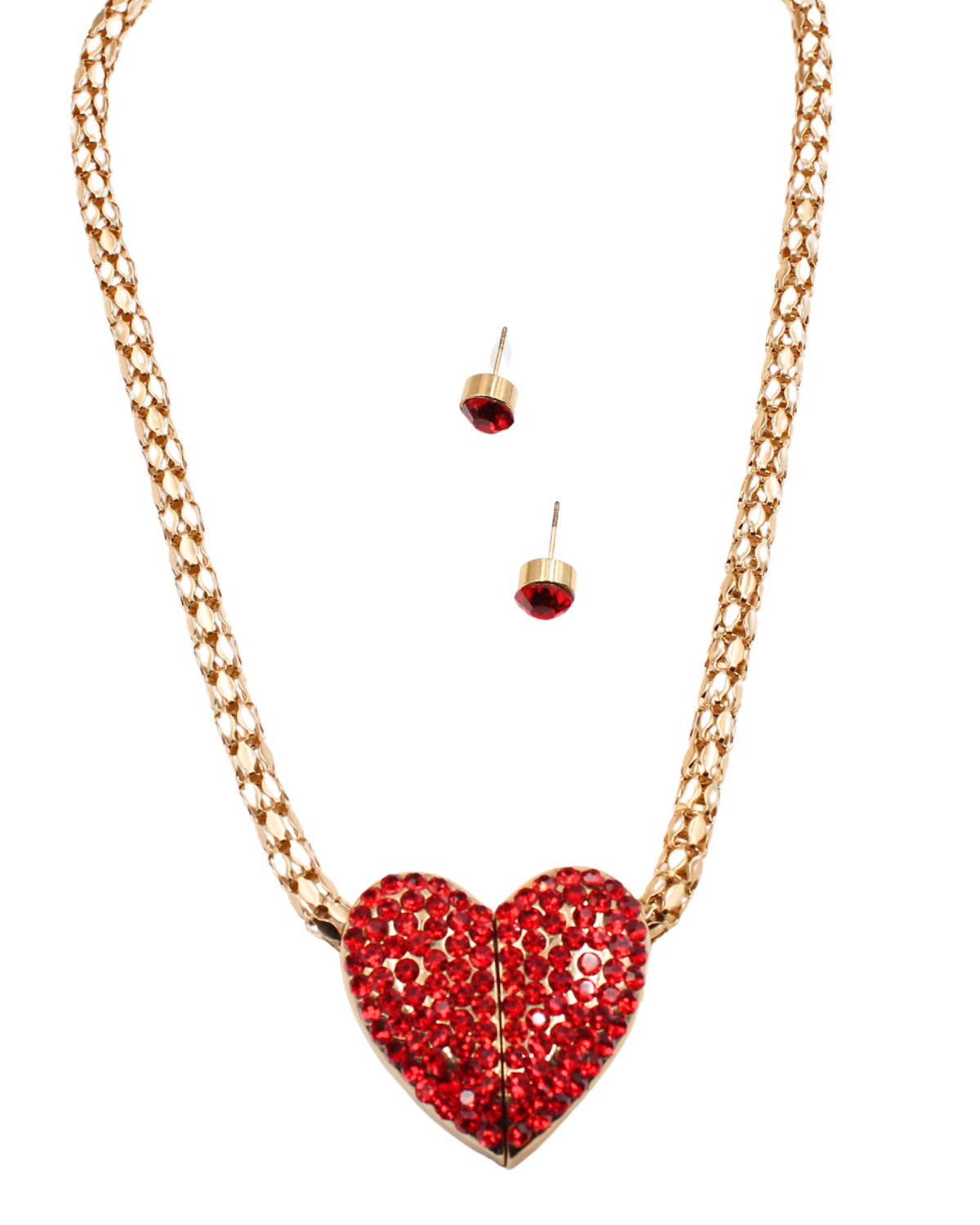 Magnetic Heart Red Necklace – Sam Moon Trading