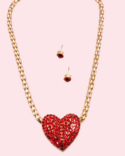 Load image into Gallery viewer, Magnetic Heart Red Necklace
