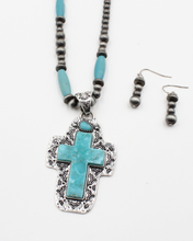 Load image into Gallery viewer, Turquoise Trail Necklace and Earrings Set
