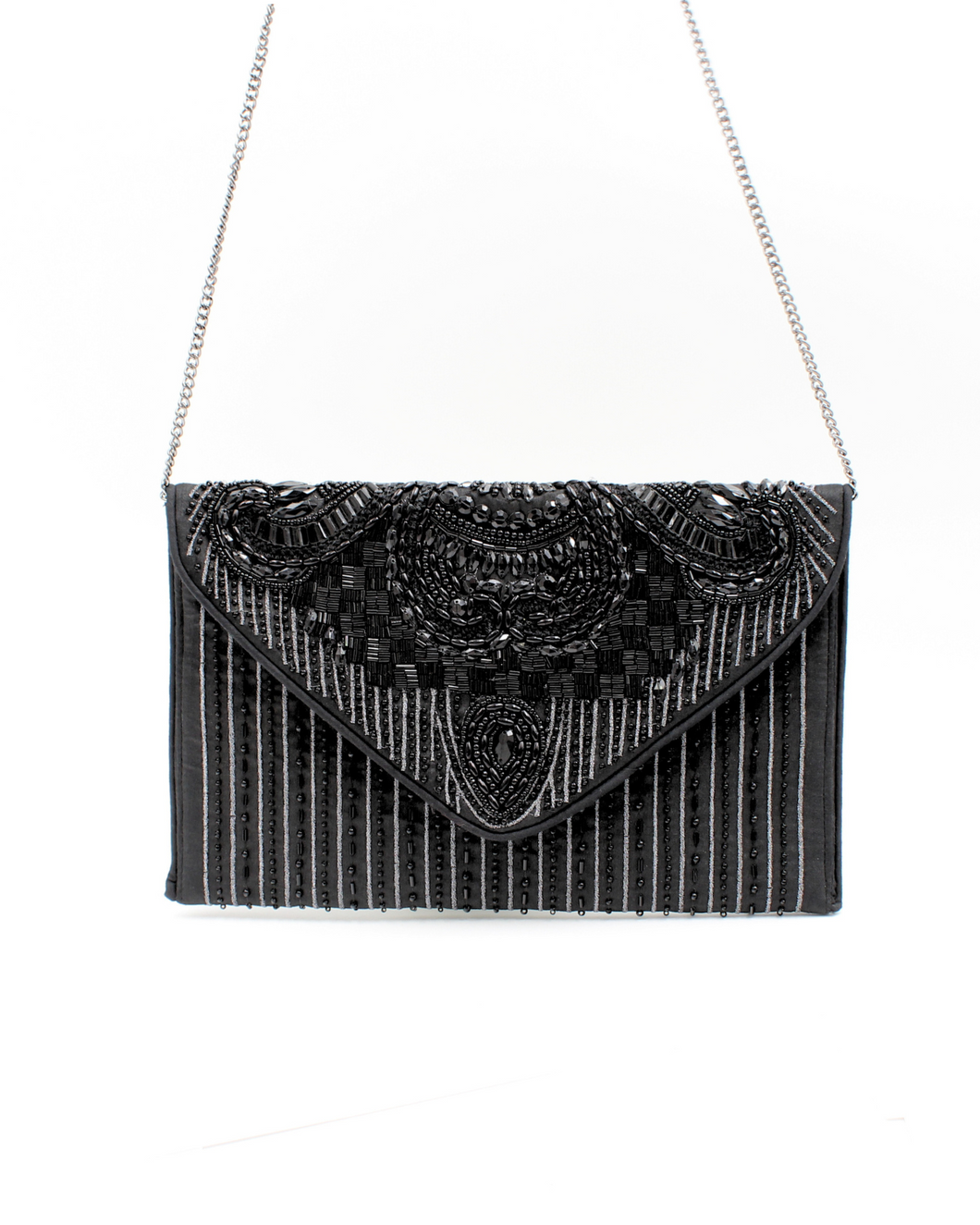 Beaded Envelope Clutch Bag