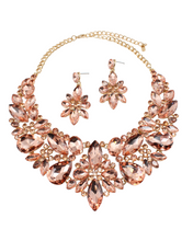 Load image into Gallery viewer, Rose Pink Rhinestone Set
