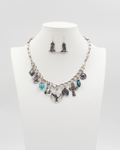 Load image into Gallery viewer, Rustic Cowgirl Necklace and Earrings Set
