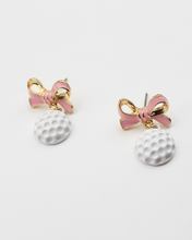 Load image into Gallery viewer, Golf Bow Earrings
