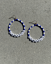 Load image into Gallery viewer, &quot;T&quot; Baseball Teardrop Earrings
