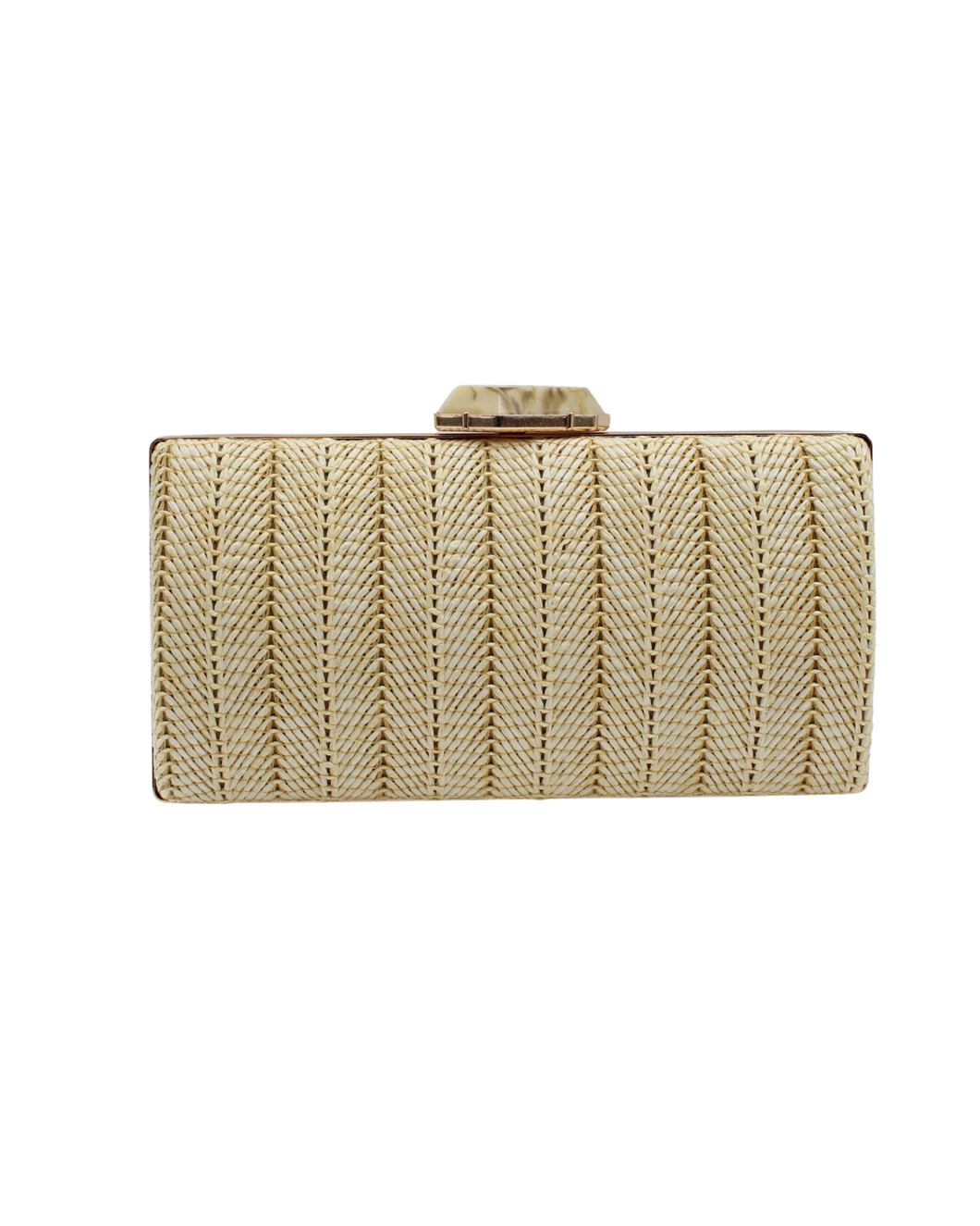 Bohemian Straw Clutch