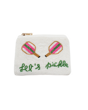 Load image into Gallery viewer, Let&#39;s Pickle Beaded Coin Pouch
