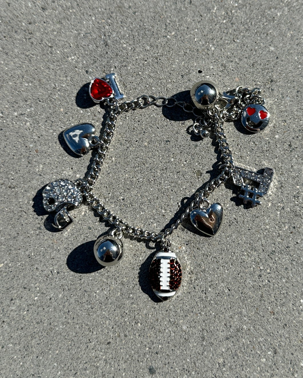 Football Charm Bracelet