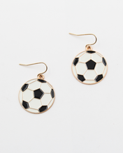 Load image into Gallery viewer, Soccer Ball Earrings
