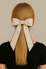 Load image into Gallery viewer, Coquette White Hair Bow
