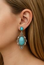 Load image into Gallery viewer, Saddle &amp; Stone Earrings
