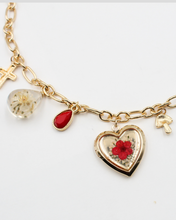 Load image into Gallery viewer, Floral Heart Necklace
