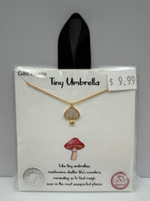 Load image into Gallery viewer, "Tiny Umbrella" Mushroom Gold Dipped Necklace
