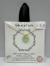 Load image into Gallery viewer, &quot;Life is a Circle&quot; Gold Dipped Necklace
