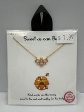 Load image into Gallery viewer, &quot;Sweet as can Bee&quot; Gold Dipped Necklace
