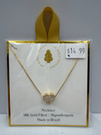 18K Gold Filled Heart Necklace